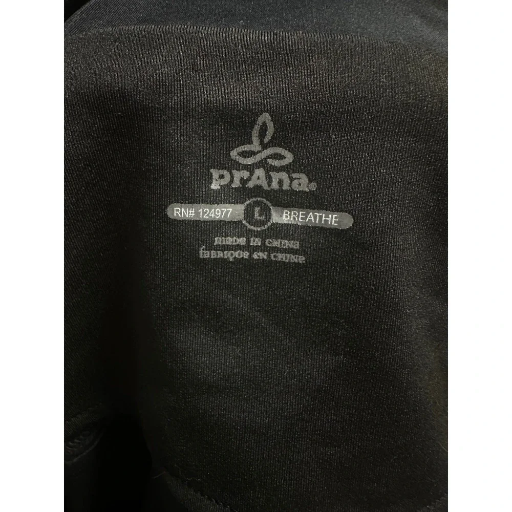 prAna Breathe Jacket Men's L Black Softshell Full Zip Gorpcore Hiking 2009